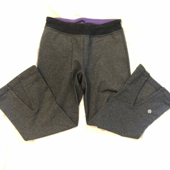 Lululemon Gather & Crow cropped leggings flared 4 - Picture 1 of 4